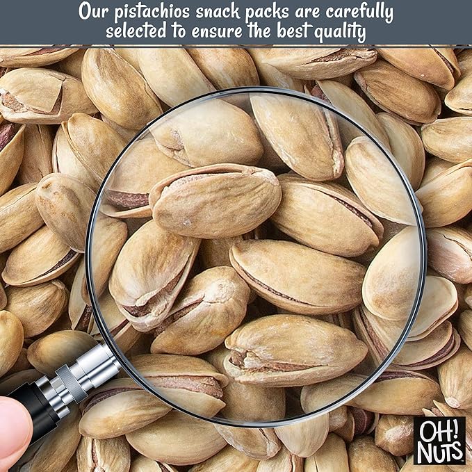 Oh! Nuts 2 LB Specialty Pistachios Finely Salted | Imported Turkish Antep Pistachios Roasted and Lightly Salted (Package May Vary)