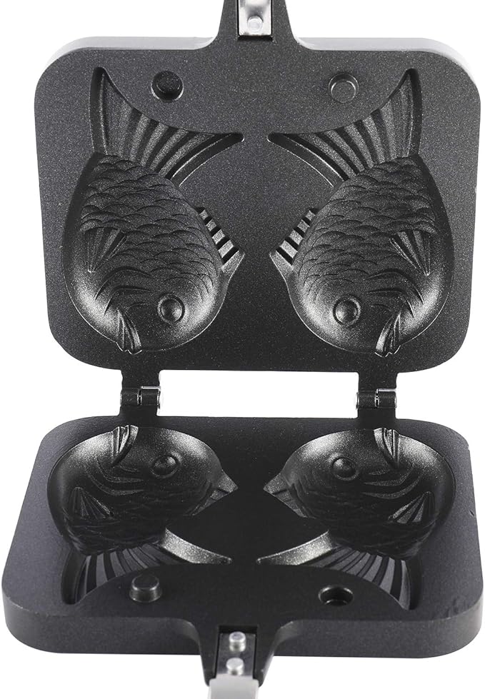 Taiyaki Fish-Shaped Cake Maker Waffle Pan Home DIY Cooking Party Hot Dessert
