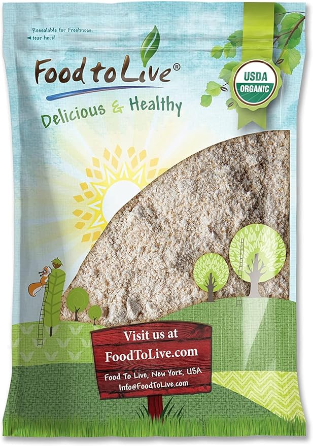 Food to Live Organic Whole Grain Buckwheat Flour, 10 Pounds – Non-GMO, Kosher, Unbleached, Unbromated, Unenriched, Stone Ground, Powder, Meal, Sirtfood, Bulk
