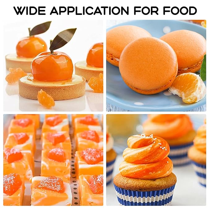 Orange Gel Food Coloring – 4.5 oz Professional Grade Concentrated Food Dye, Gel Based Coloring for Icing, Baking, Cake Decorating & Cookies