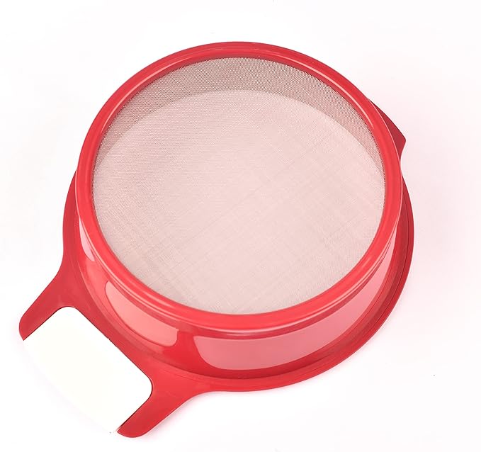 Mini manual flour sieve/juice filter/Sifting Pan Fine Mesh Strainer/Flour Sieve/Icing and Sugar Sifter,60 mesh 6.7 inch