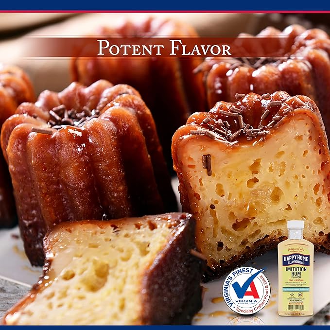 Happy Home Imitation Rum Flavoring, Non-Alcoholic, Certified Kosher, 7 oz.