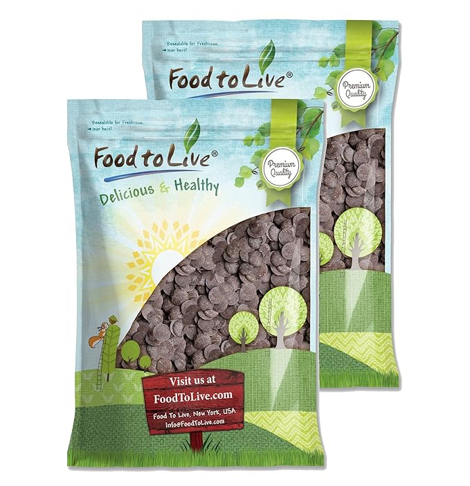 Food to Live Cacao Paste Wafers, 16 Pounds - Premium Raw Cacao Liquor, Pure, Unsweetened, Vegan, Bulk. Rich in Antioxidants, Essential Minerals. Perfect for Homemade Desserts, Chocolate Bars