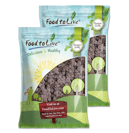 Food to Live Cacao Paste Wafers, 16 Pounds - Premium Raw Cacao Liquor, Pure, Unsweetened, Vegan, Bulk. Rich in Antioxidants, Essential Minerals. Perfect for Homemade Desserts, Chocolate Bars