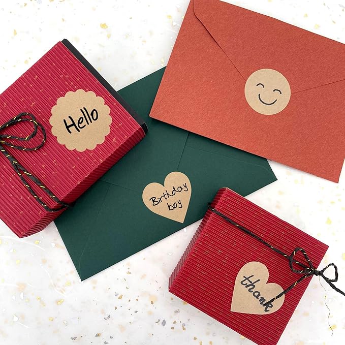 100pcs Personalized Stickers Labels Custom Business Logo Stickers Kraft Paper Labels in Circle, Rectangle, Square, Oval, in 1.5",2", 2.5“, 3”, 4" (Oval)