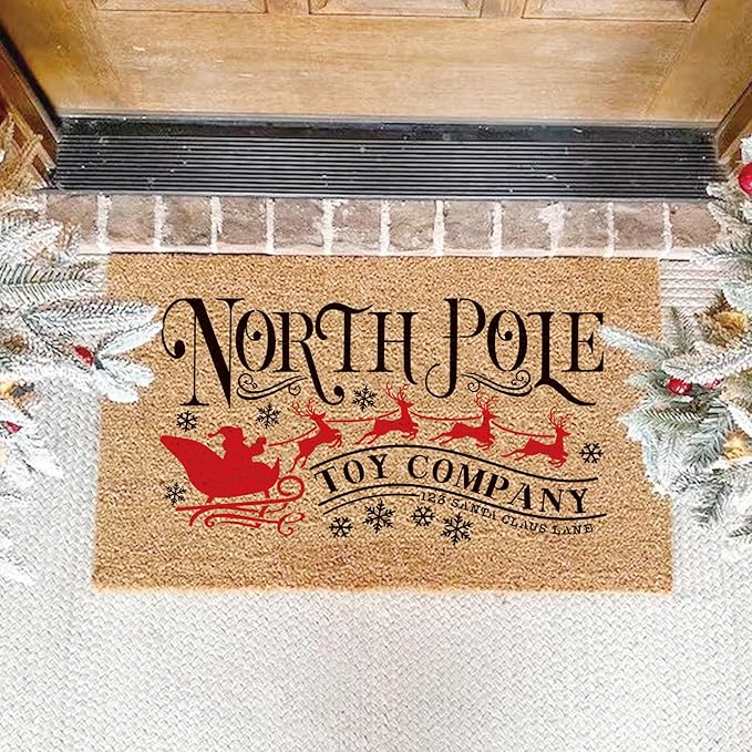 Christmas Stencils for Door Mats, Large Reusable Nativity Christmas Stencils for Painting on Wood Crafts Doormat Door Hanger Signs Holiday (long12)