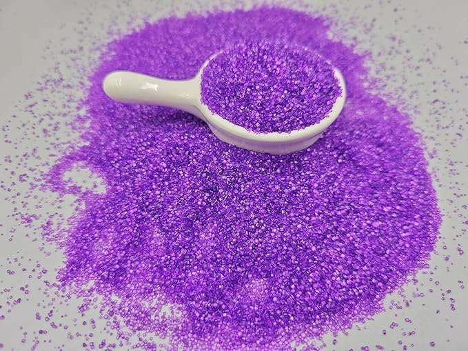 Edible 5 Ounce Coarse Decorative Purple Sanding Sugar Sprinkles for Baking, Sparkling Crystals for Cakes, Cookies, Cupcakes, Ice Cream Topping and Rimming Sugar