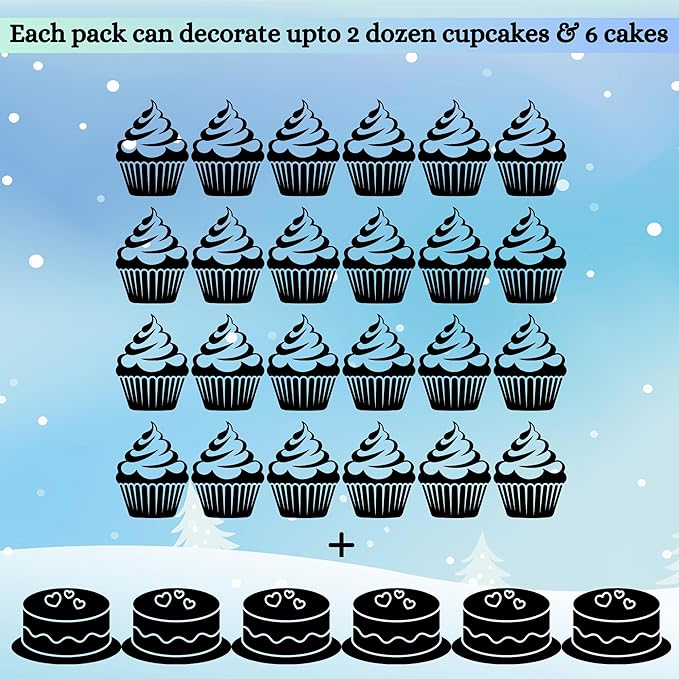 Confect Christmas Sprinkles | Frozen Mix Blue Pearls | Silver & White & Snowflakes | White Flower Sprinkle | Christmas Jimmies Sprinkles - 5 Oz