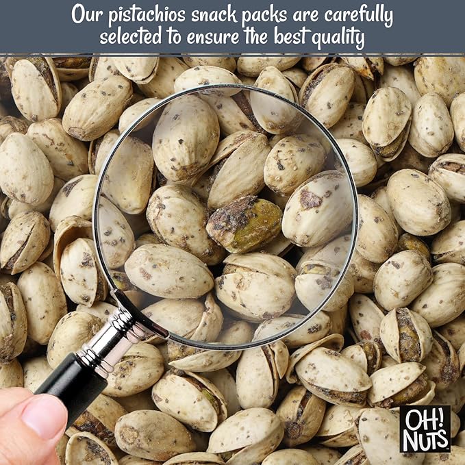 Oh! Nuts Spiced Pistachios – Salt & Pepper, 2 LB – Savory Seasoned Pistachios, Roasted Crunchy Snack – Packed in Reclosable Bag to Maintain Freshness