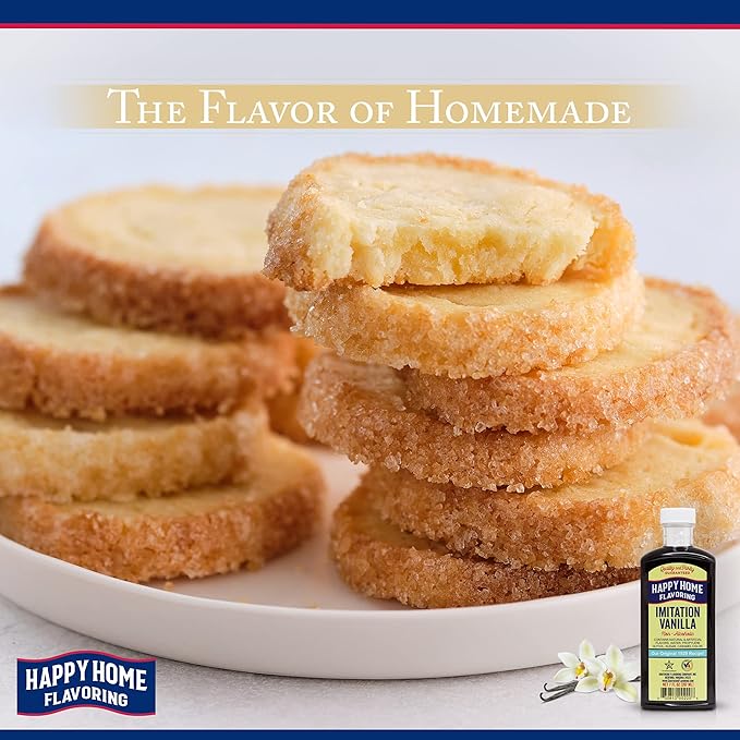 Happy Home Imitation Vanilla Flavoring, Non-Alcoholic, Certified Kosher, 7 oz.