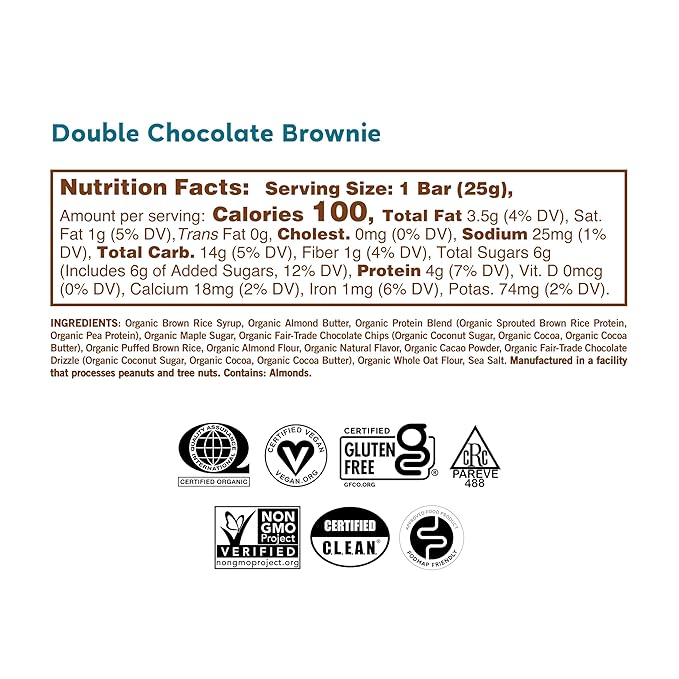 GoMacro MacroBar Organic Vegan Protein Bars - Mint Chocolate Chip & Oatmeal Chocolate Chip (2.3 Ounce Bars, 12 Count) (Pack of 2)