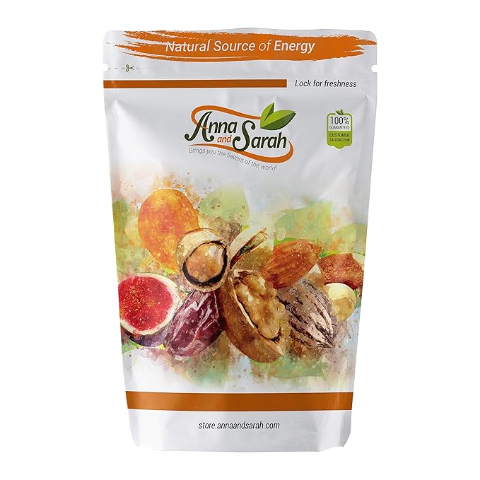 Anna and Sarah Dry Roasted Unsalted Almonds, Healthy Snacks, No Oil Added, in Resealable Bag, 2 Lbs