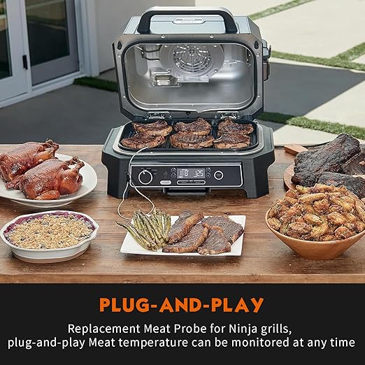 2 Pack Replacement Smart Thermometer Probe for Ninja OG951/OG850 Woodfire Pro XL Outdoor Grill & Smoker, Temperature Probe Accessories Compatible with Ninja OG900 Series and OG850
