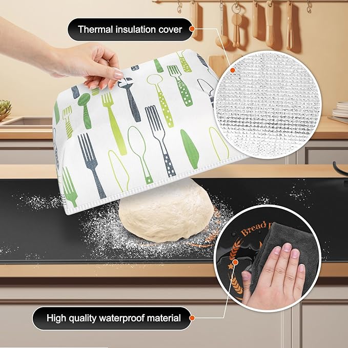 Sourdough Heating Mat Dough Proofing Box Fahrenheit, 59°F - 140°F Adjustable Dough Rising Heating Mat, Heated Bread Mat for Sourdough,Bread Warmer Mat with Sourdough Starter Warmer
