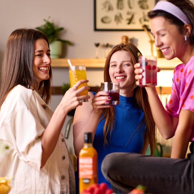 Mayer Premium Chili Mango Syrup – Award-Winning Organic Fruit Syrup, Over 50% Real Fruits, All Natural, Vegan, Gluten-Free – Ideal for Cocktails, Coffee, Desserts, Cocktails (16.9 oz)