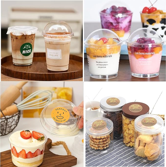 Custom Labels Stickers Personalized Business Logo Label, Self-Adhesive Jar Stickers, Organization Labels, Waterprof or not, Circle Shape, Multiple Sizes, from 30 to 1000pcs (Octagon)
