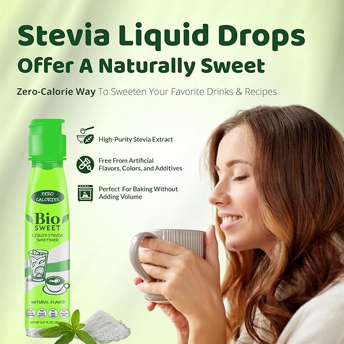 BioSweet Stevia Drops - Natural Flavor | Zero Calorie Liquid Sweetener | Non GMO, Keto & Diabetic Friendly, Gluten Free, Vegan | Nothing Artificial | 3,000 drops (5.07 Fl Oz)
