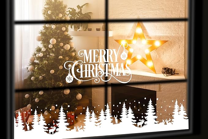 Christmas Stencils for Crafts Reusable Christmas Doormat Stencils Xmas Holiday Stencil for Painting on Wood Window Door Mats Fabrics Decor