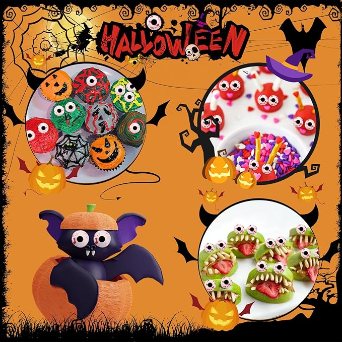 LEBERY 3 Oz Candy Eyeballs Red Bloody Candy Eyes, Halloween Sprinkles Edible Eyes Red Eyeballs for Decorating Eye Cake Cupcake Sprinkles for Halloween Christmas Birthday Party Decorations