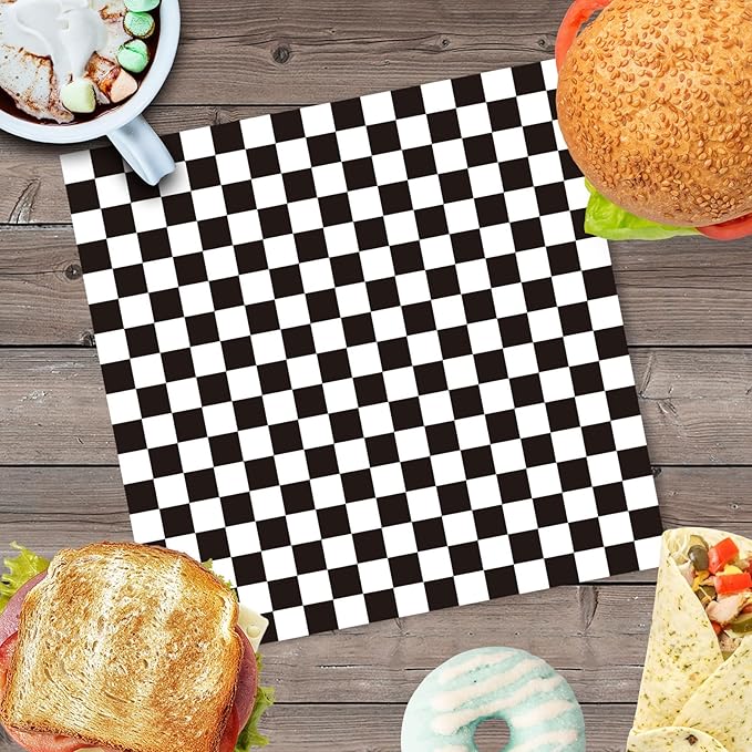 Premium Deli Paper 10"x10"- 200 Pk - Sandwich Wrapping Greaseproof Paper Sheets, Bread/Rolls Deli Paper Liners, Baskets Lining Wrappers for Fish & Chips or Burger & Fries