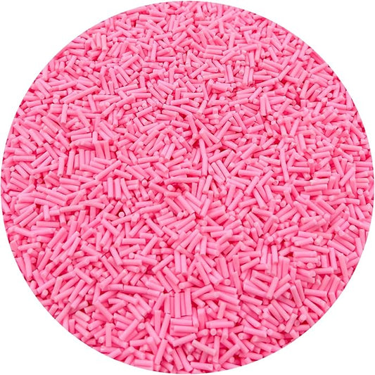 150g Fake Sprinkles Resin Sprinkles Clay Sprinkles Fake Candy Sprinkles Polymer Sprinkles Polymer Clay Slices for Resin Nail Slime Scrapbook DIY Art Crafts Making(247-pink)