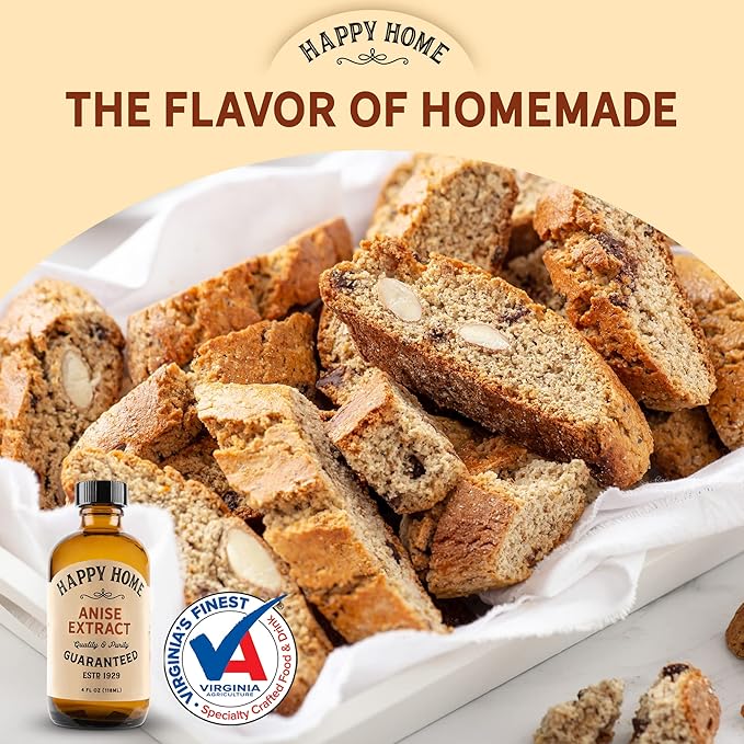 Happy Home Pure Anise Extract - Certified Kosher, 4 oz.