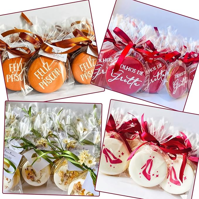 200Pcs 4 x 6Inch Cellophane Bags for Cookies, Soap, Chocolate Covered Oreos, Macarons, Brownies, Truffles. Candy Gift Cello Bags for Party Favors, Wedding, Christmas