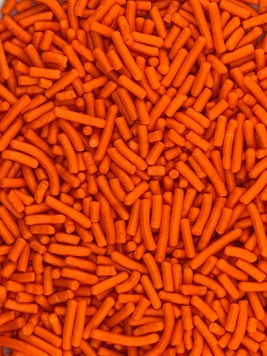 Orange Sprinkles for Baking Cakes, Cupcakes, Cookie Decorations, Ice Cream and Donut Toppings Edible Decorating Baking Supplies - 4 oz package (Orange)