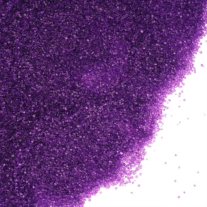 Purple Sanding Sugar for Baking 4 oz Edible Sparkling Sugar Sprinkles Coarse Sugar Crystals for Baking Topping Cake Cookie Cupcake Topper Ice Cream Decoration Supplies