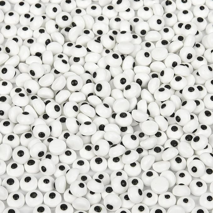 Candy Eyeballs Sprinkles 250 count Edible Eyes for Cake Decorating Cupcake, Cookies, Ice Cream Topper Cake Sprinkles Baking, Perfect For halloween Party, Christmas, New Year’S Eve (10mm Eyeballs)