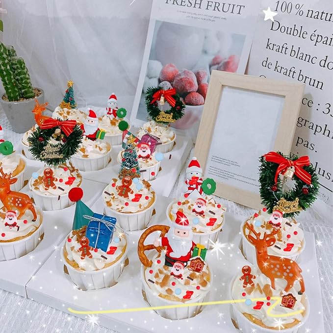 Christmas Sprinkles Holiday Cake Sprinkles Edible Blue White Red Sprinkle Winter Snowman Gingerbread House Frozen Sprinkle Pearls Sugar Jimmies mix for Cookie Baking Cake Decoration 3.5 Oz