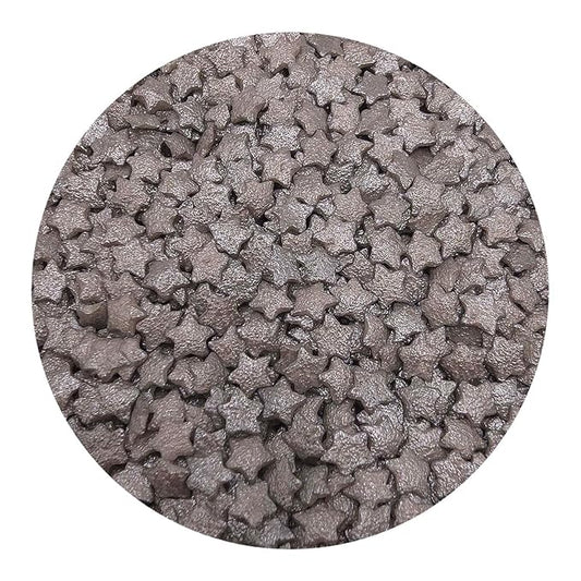 NCS Metallic Silver Star Edible Sprinkles, 8 ounces