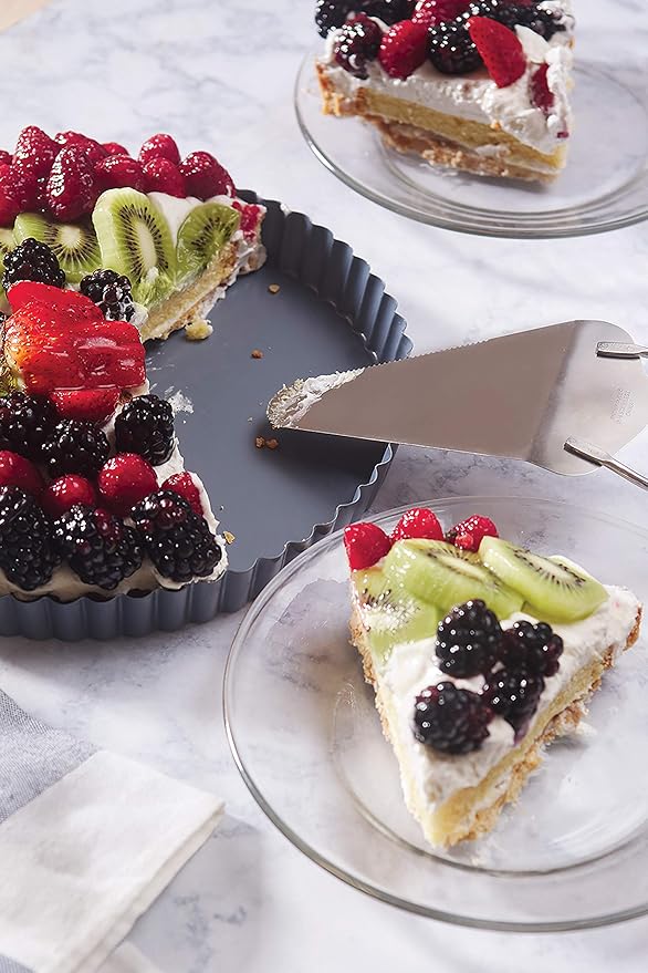 Fox Run 9.5-Inch Non-Stick Tart Pan, Removable Bottom Quiche Pan