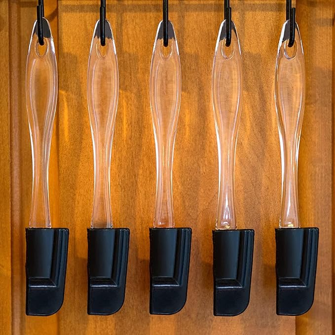Mini Spatulas Set - 10 Piece Heat Resistant Silicone Spatula - Pro-Grade Multipurpose Kitchen Tool for Baking, Cooking, Mixing, and More - Non-Stick, Dishwasher Safe Bright and Small Spatula - Black