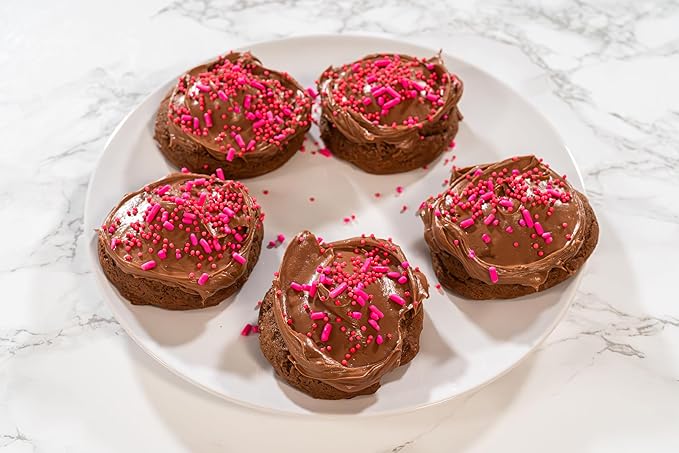 Bakerpan Pink Jimmies Sprinkles - 6 Ounces Pink Sprinkles for Cake Decorating - Edible Sprinkles for Cupcakes, Ice Cream, Cake Decorations (Made in USA)