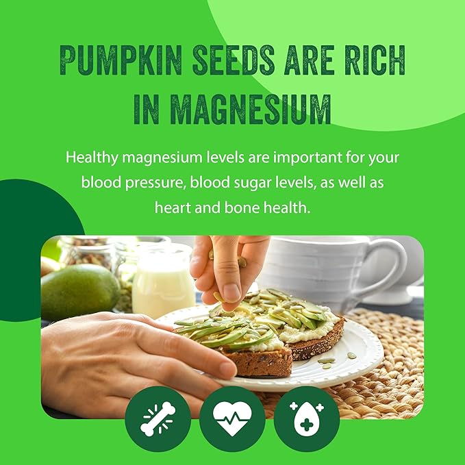 Raw Pumpkin Seeds (Papitas) 64 oz (4 lb) | No Preservatives | Batch Tested Gluten & Peanut Free | Non-GMO | NO PPO | 100% Natural | Resealable Bag | BULK Size | Healthy | Premium Grade