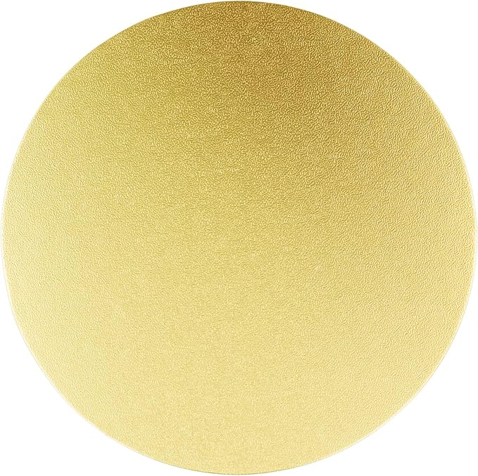 LEXININ 40 Pack Gold Cake Boards, 10 Inch Round Cardboard Circle Base for Baking Wedding Birthday Cake Decorating