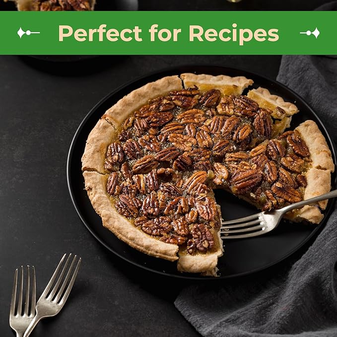 Sincerely Nuts - Raw Pecans (No Shell) | Two Lb. Bag | Shelled Whole Pecan | Delicious Healthy Snack Food | For Baking, Snacking and Dessert Treats | Gluten Free and Kosher | Fresh Resealable Bag