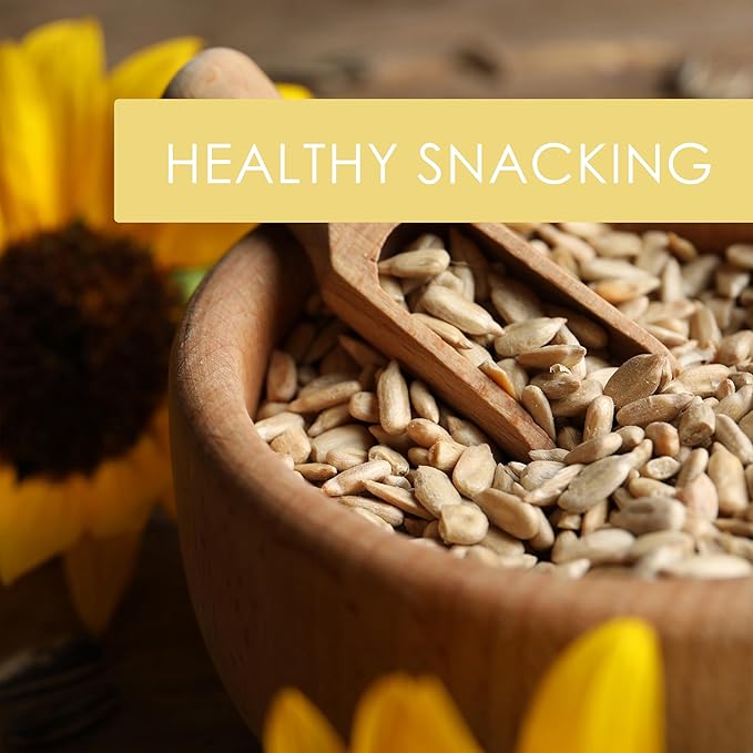 Raw Sunflower Seeds 5 Pounds | Resealable Bag | Hulled Sunflower Kernels | Healthy Snack High in Protein & Healthy Fats | Great for Cooking, Baking, Salad Recipes | Jaybee's