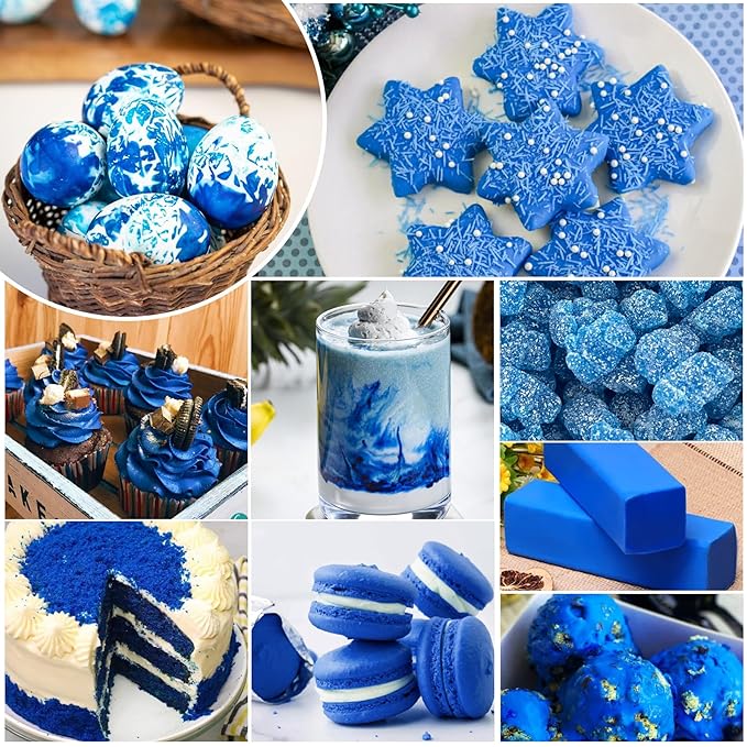 Food Coloring - Vivid Food Coloring for Baking, Cake Decorating, Cookie, Fondant, Macaron - Liquid Tasteless Food Color Dye for Airbrush, DIY Slime Making and Crafts - 6 fl.oz / 160ml (Blue)