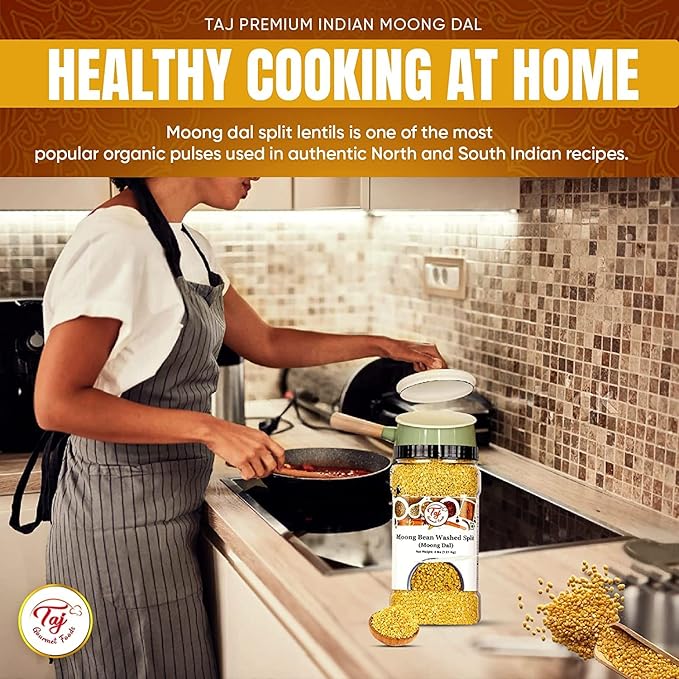 TAJ Moong Dal Mung Lentils, (4-Pounds)