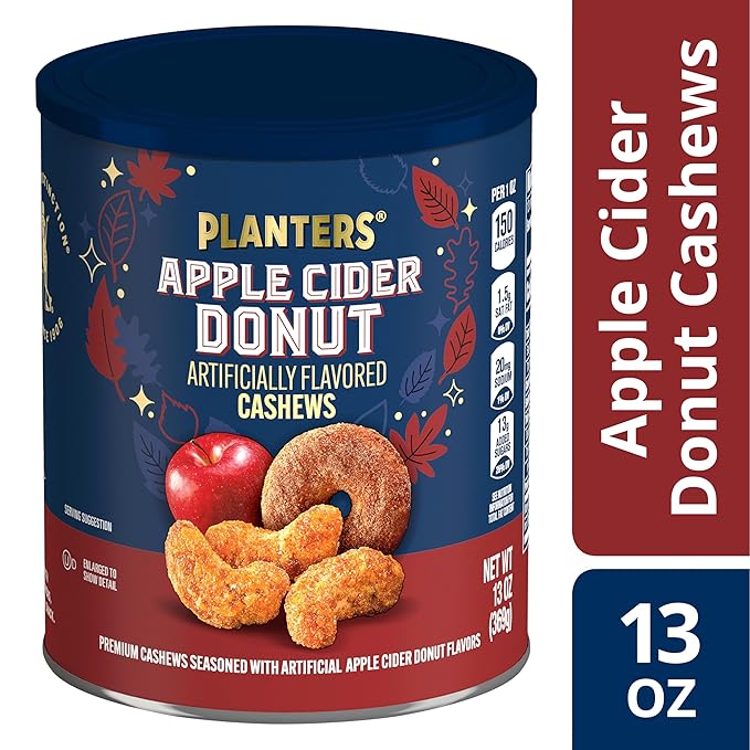 PLANTERS Apple Cider Donut Cashews 13oz (Pack of 2)