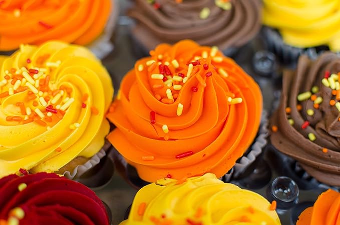 Unpretentious Halloween Sprinkles (1.5 lb) Autumn Mix Jimmies, Gluten Free, Orange, Yellow, & Brown Halloween Sprinkles