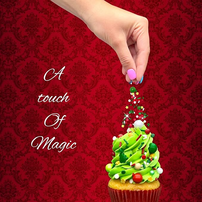 Elfin Around Sprinkle Medley | Christmas Sprinkles | Cookie Sprinkles | Cake Sprinkles | Holiday Sprinkles | Jimmies | Manvscakes | 8 Ounce Bag