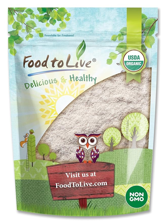 Food to Live Gluten Free Organic Brown Rice Flour, 12 Ounces – Non-GMO Whole Grain Flour, Fine Meal, Vegan, Bulk. Rich in Fiber. Great for Cooking, Baking, and as Thickener. Made in USA