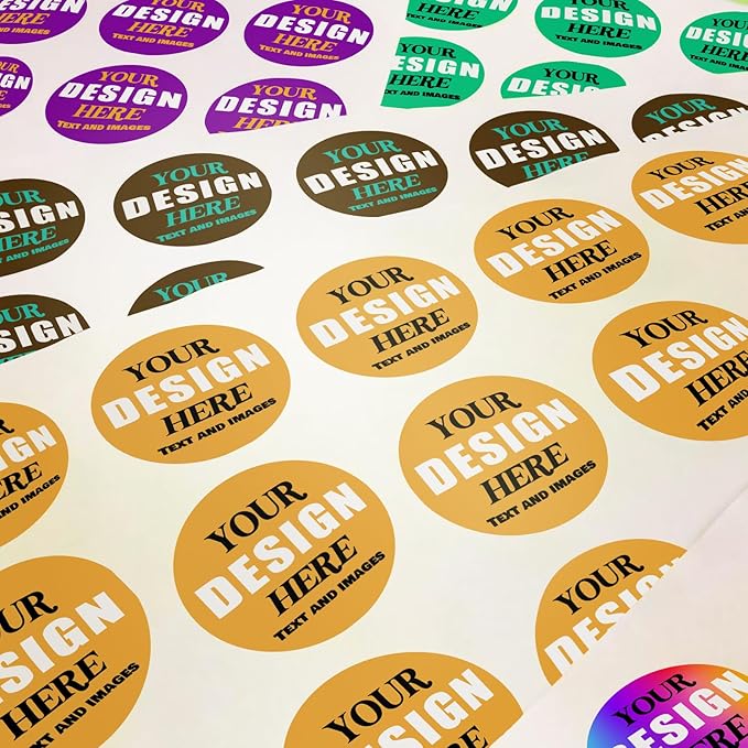 Custom Vinyl Stickers - Waterproof Fade-Resistant Labels with Your Design/Logo/Text/Image, Full Color Print, for Business and Personal Use (Multiple Shapes 1-6 Inches, 50-1000 Count)