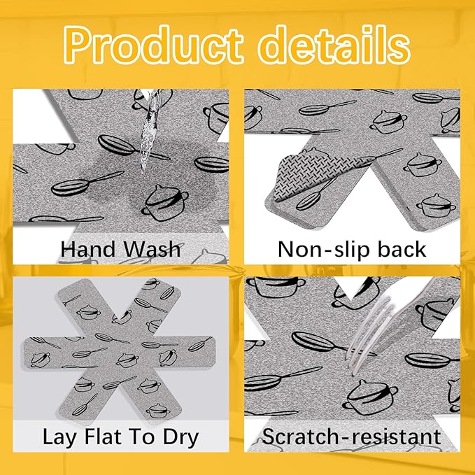 Pan Protectors for Stacking,Set of 18 and 3 Different Size,pan separators Protectors,Cookware Protector Set,Pot Protectors Stacking，Pot Pads Anti-Slip to Avoid Scratching or Marring When Stacking