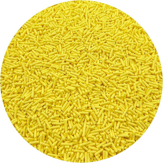 150g Fake Sprinkles Resin Sprinkles Clay Sprinkles Fake Candy Sprinkles Polymer Sprinkles Polymer Clay Slices for Resin Nail Slime Scrapbook DIY Art Crafts Making(235-yellow)