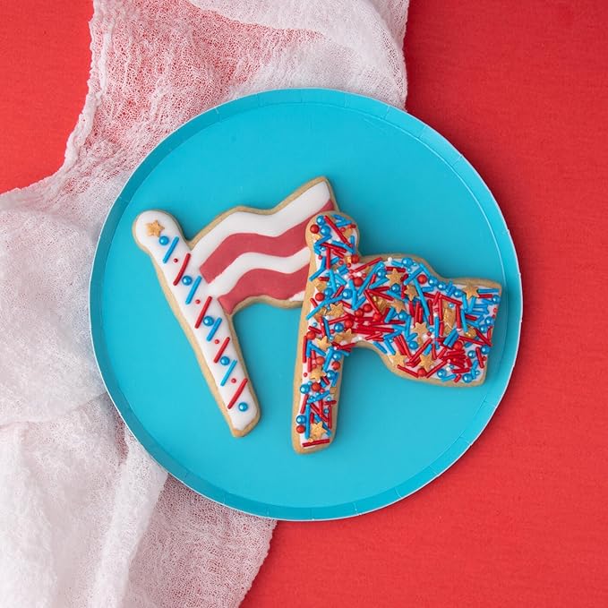 Sweets Indeed Sprinkles, Patriotic Edible Sprinkle Mix, Red Blue Gold, 4th of July, Perfect for Cake Decorations, Baking, Ice Cream, Cookies, Cupcake Topper For Birthday, Dairy Free, 4 ounces (Patriotic) (Marvelous)