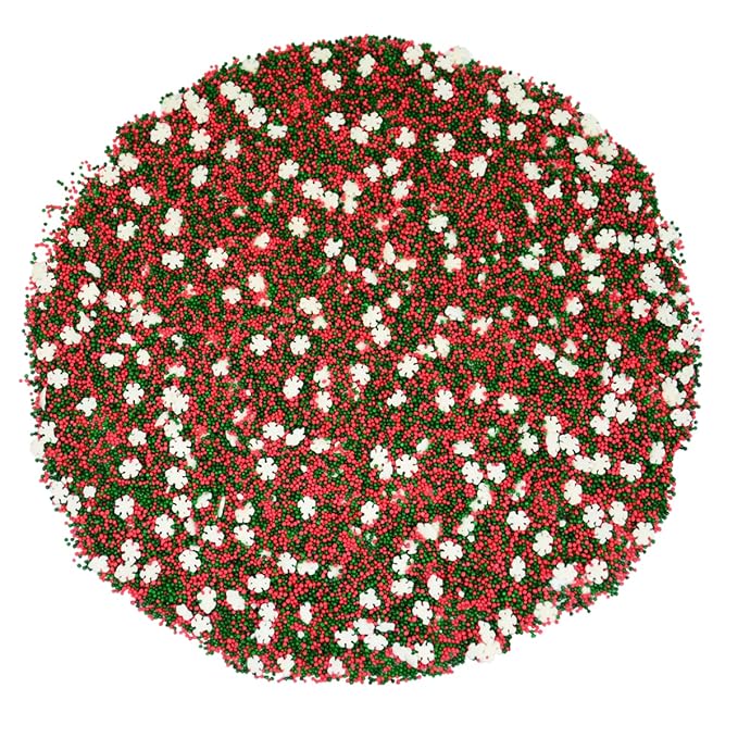 Mystic Sprinkles Christmas Holiday Sprinkle Mixes (Dashing Through the Snow! Nonpareil Mix 4oz)